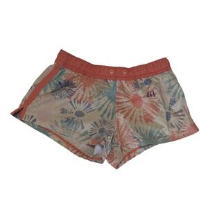 Salt Life Floral Board Shorts Swim Trunks Coral Blue Medium Elastic‎ Waist